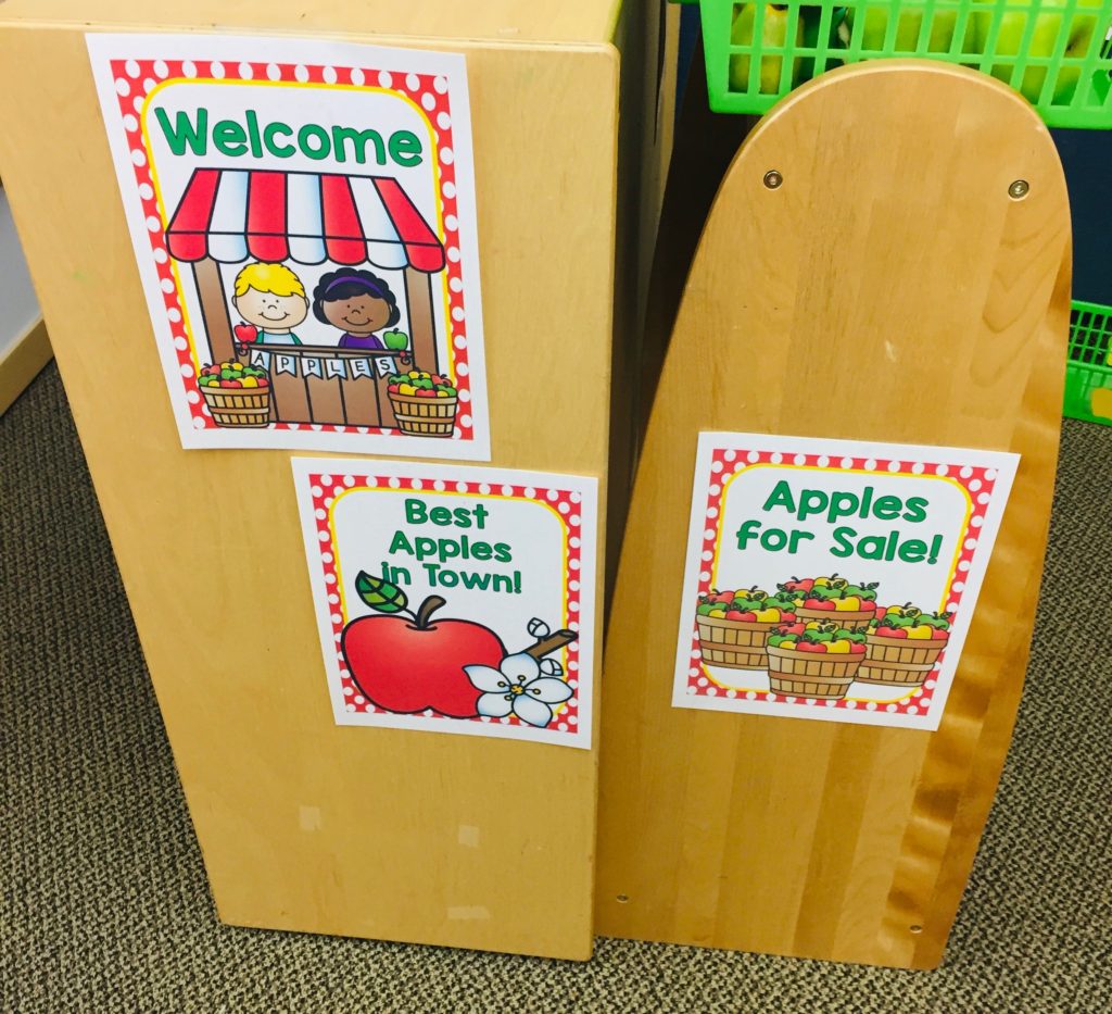 apple orchard dramatic play printable