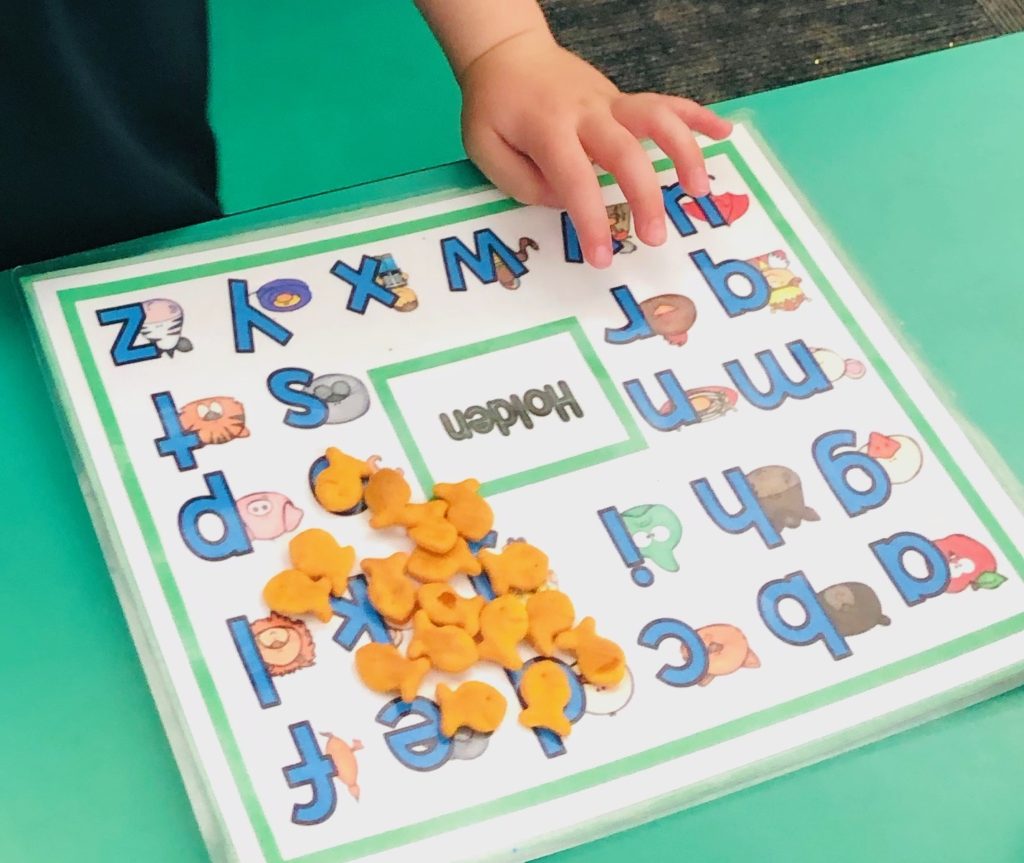 learning letters placemat
