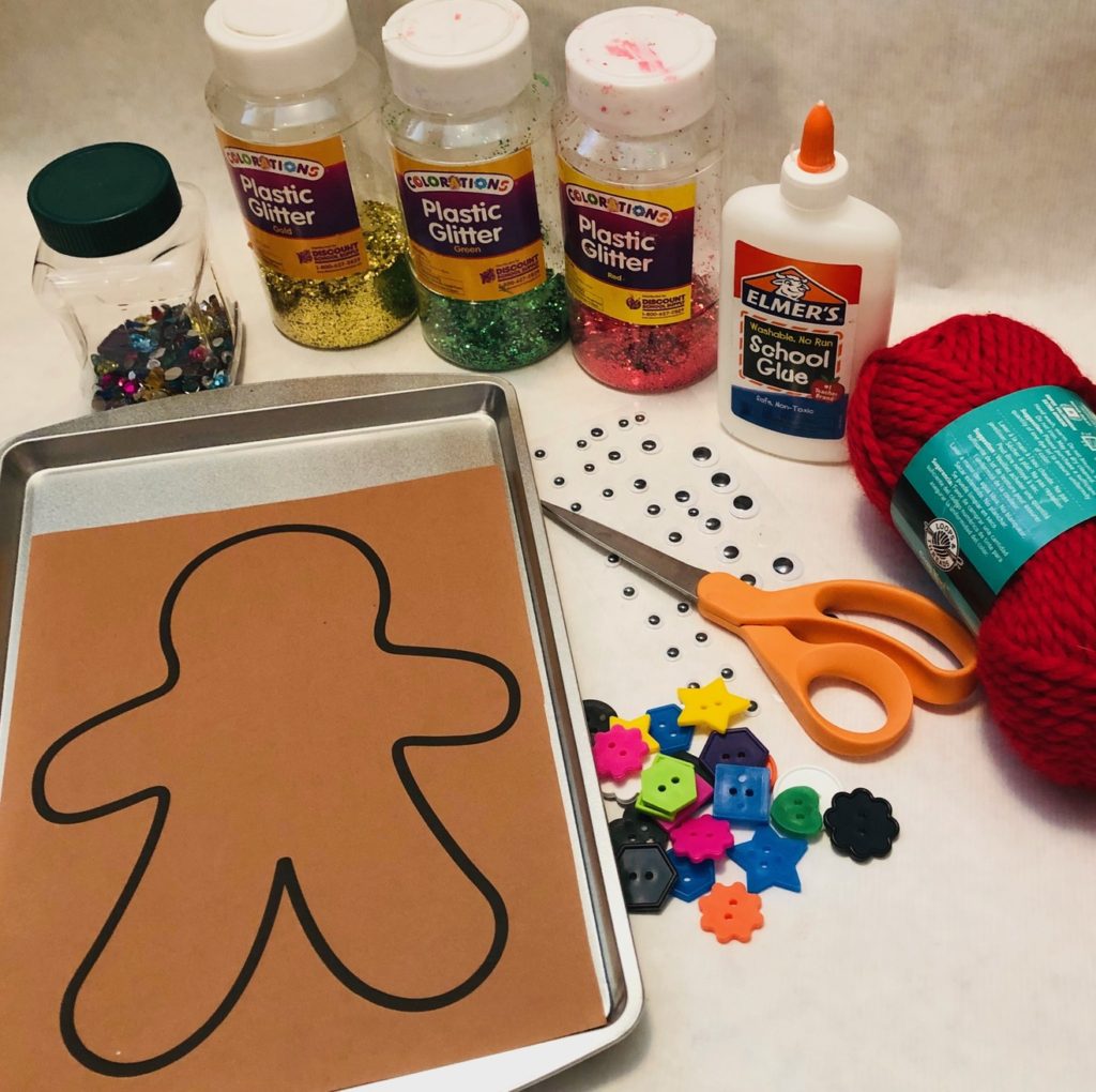 The gingerbread man activities art