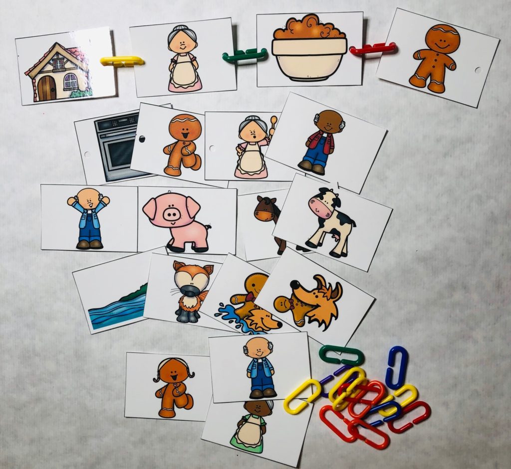 The gingerbread man activities story retelling