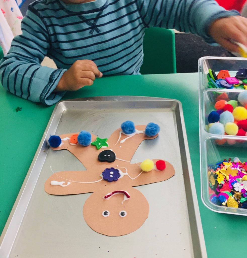 The gingerbread man activities art