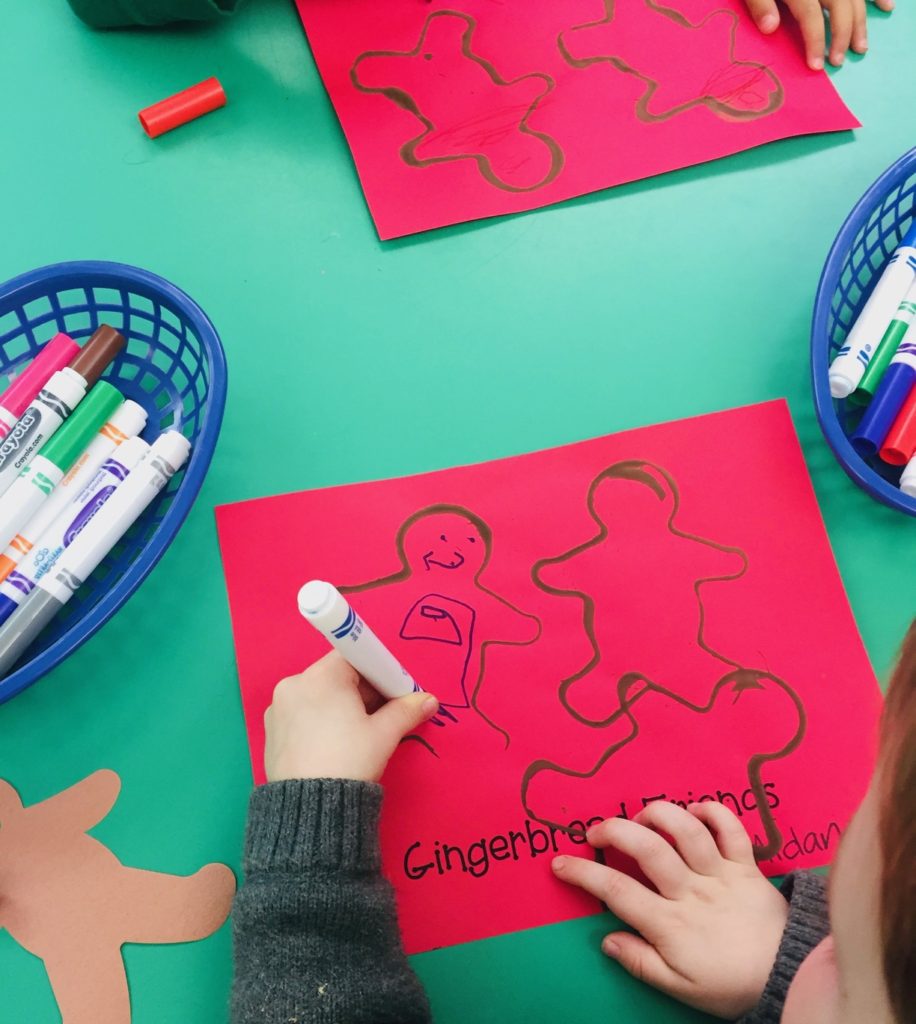 Gingerbread man stamping