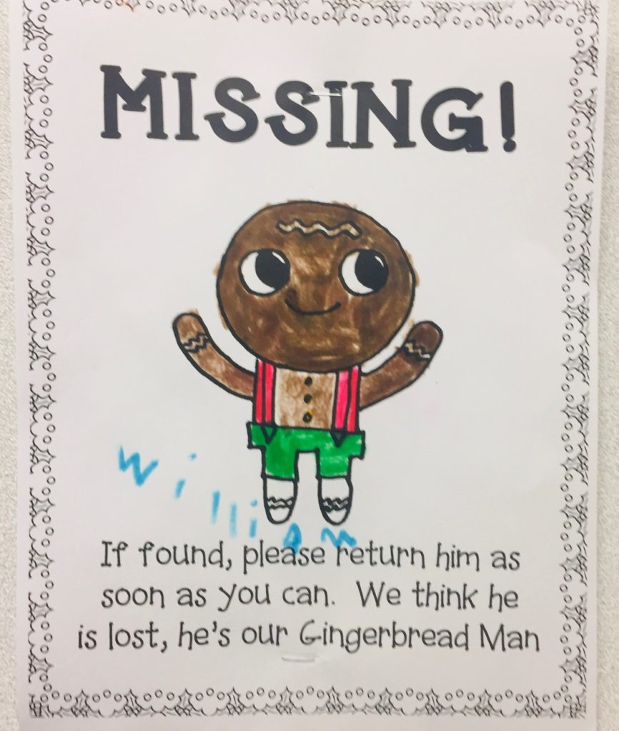 The gingerbread man loose in the school posters