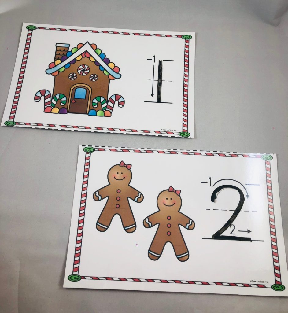 Gingerbread man number trace