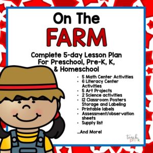 Farm theme activities for Preschool