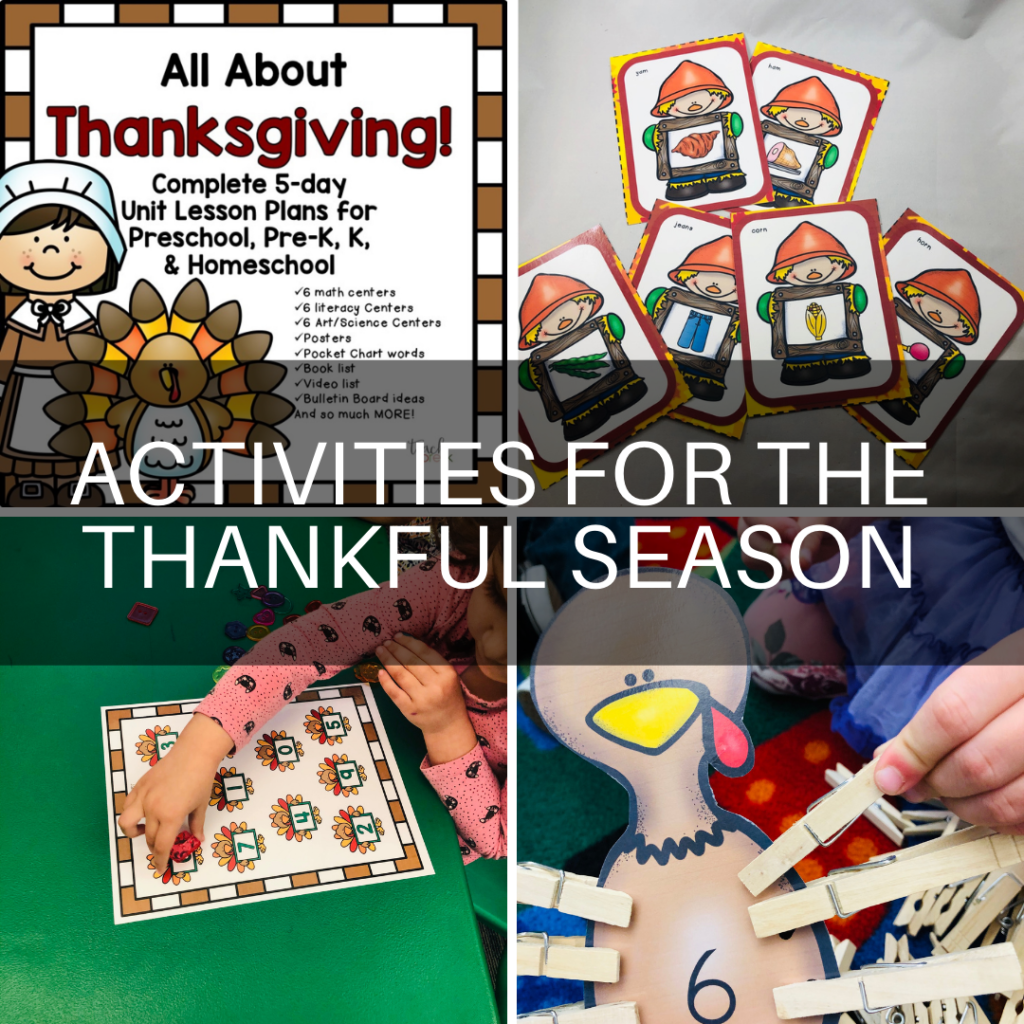 Preschool & Pre-K Thanksgiving Activities