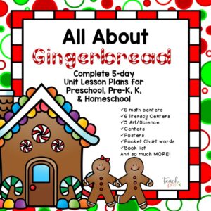 Gingerbread theme activities for Preschool