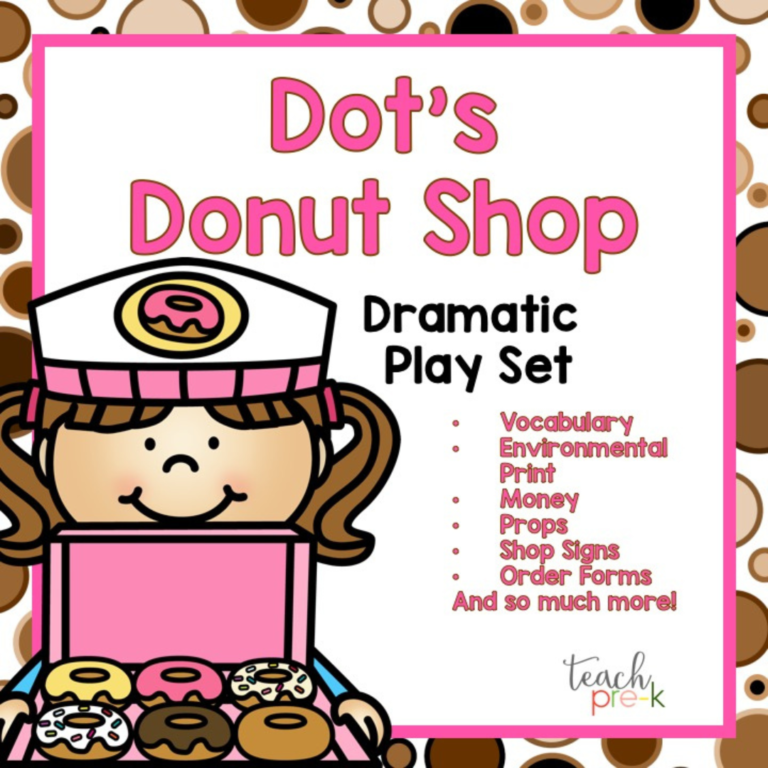 Dramatic Play Center Donut Shop Teach Pre K