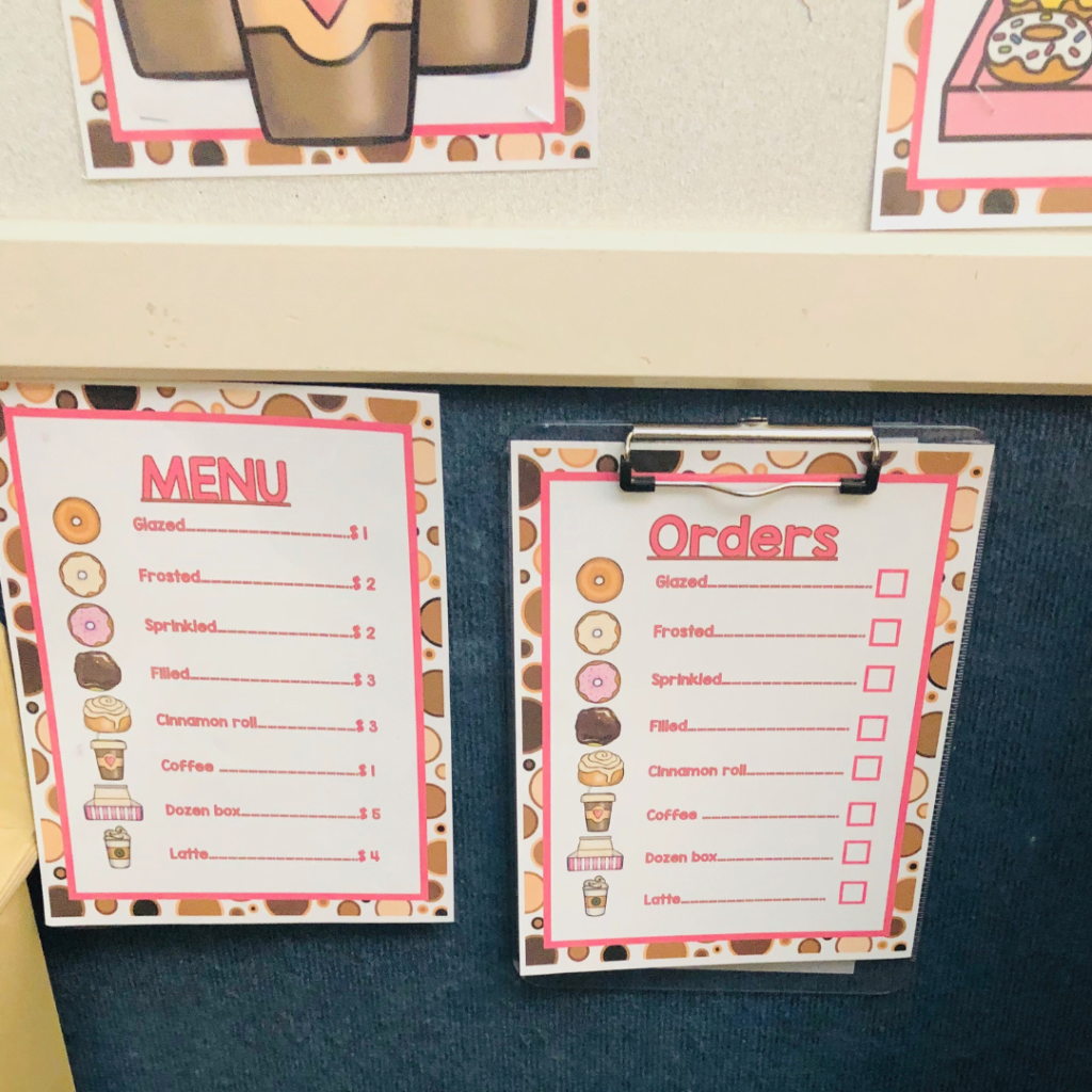 Dramatic Play Center Donut Shop Teach Pre K