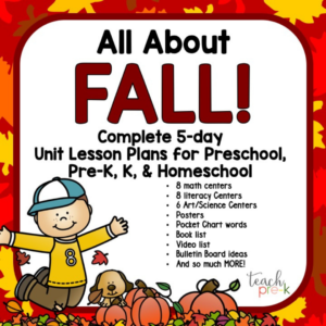 fall theme activities for preschool