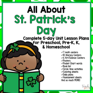 St. Patrick's Day Activities for preschool