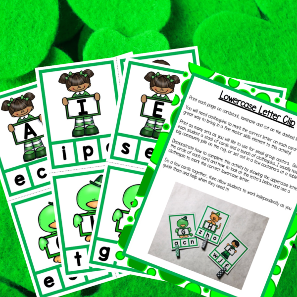 St. Patrick's Day Activities for preschool