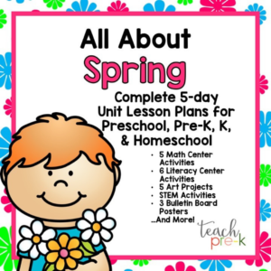 spring theme activities for preschool