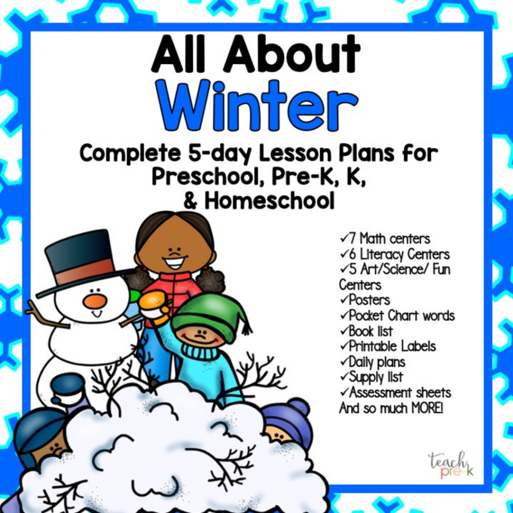 Lesson Plans For Preschool Winter Theme