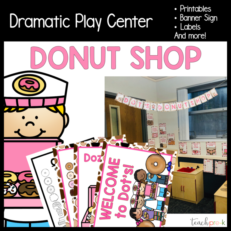 Dramatic Play Center Donut Shop Teach Pre K