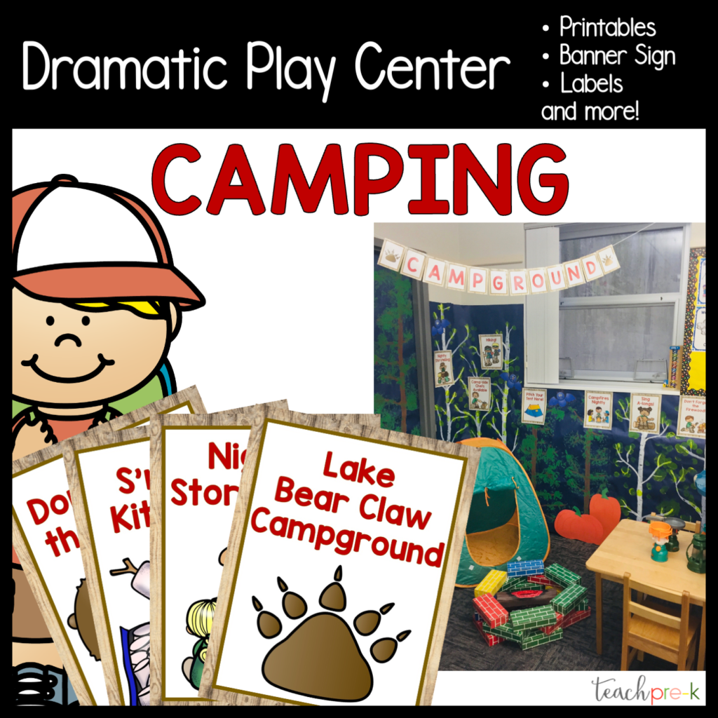 Dramatic Play Center Camping Teach Pre K 6951